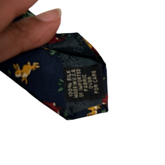 Vintage Gap Navy Bunny Bunnies Spring Easter Men's ties Neckties - Picture 7 of 7